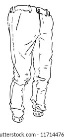 trousers with elastic