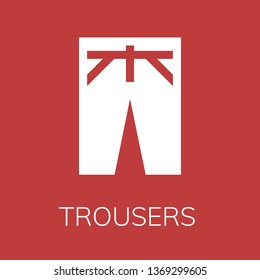 Trousers icon. Editable  Trousers icon for web or mobile.