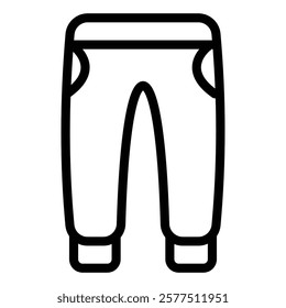 Trousers Icon in Line Style