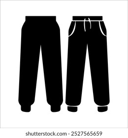 Trousers icon. linear style sign for mobile concept and web design. Sports pants outline vector icon. Symbol, logo illustration. Vector graphics