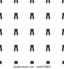 trousers icon pattern seamless isolated on white background. Editable flat trousers icon. trousers icon pattern for web and mobile.