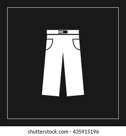 trousers icon. trousers sign