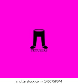 trousers icon sign signifier vector