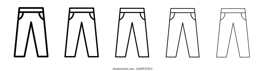 trousers icon simple isolated vector sign