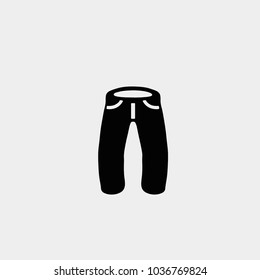 Trousers icon. Vector trousers icon