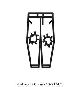 trousers icon vector