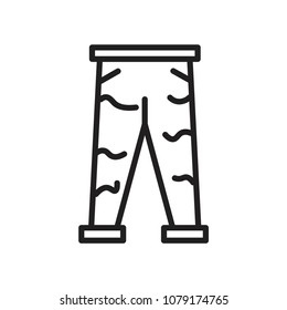 trousers icon vector