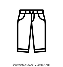 Trousers icon vector design in trendy style