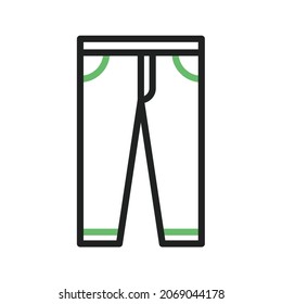 Trousers icon vector image. Can also be used for Clothes and Accessories. Suitable for mobile apps, web apps and print media.