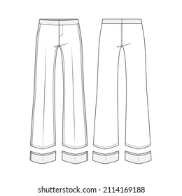 trousers pants  unmentionables
breeches shorts man woman fashion wear technical drawing