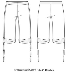 trousers pants  unmentionables
breeches shorts man woman fashion wear technical drawing