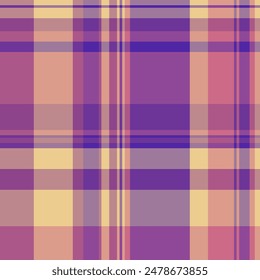 Hosen Muster Stoff Plaid, Hobby Textil Tartan Textur. Thread Check Hintergrund Nahtlose Vektorgrafik in Pastell und Rot.