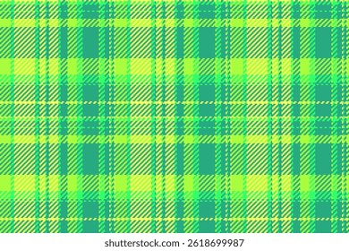 Trousers pattern seamless plaid, front tartan textile check. Content texture background vector fabric in green and teal colors palette.