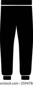 trousers silhouette isolated icon vector illustration design  black and white