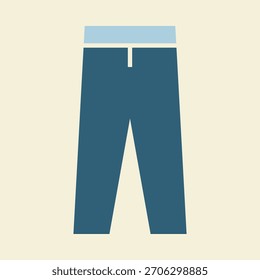 Pantalones de Vector de moda inteligente perfecto diseño increíble útil Ilustración de fondo colorido.eps
