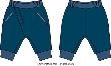 trousers vector for baby boy template pattern