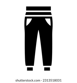 Trousers Vector Glyph Icon For Personal And Commercial Use.
