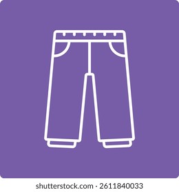 Trousers vector icon. Can be used for printing, mobile and web applications.