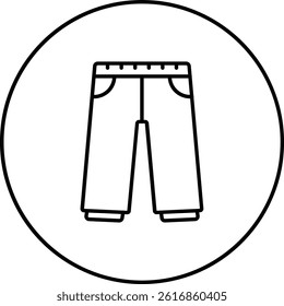 Trousers vector icon. Can be used for printing, mobile and web applications.