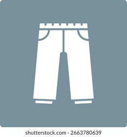 Ícone do vetor de calças. Pode ser usado para impressão, aplicativos móveis e da Web.