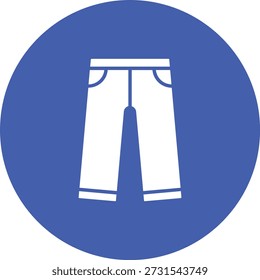 Icono del Vector de los pantalones. Se puede utilizar para aplicaciones de impresión, móviles y de Web.