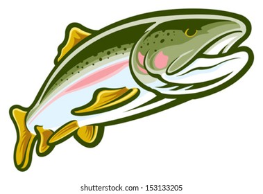 Trout Stock Vector (Royalty Free) 153133205 | Shutterstock