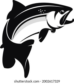 trout fish for fishing company logos