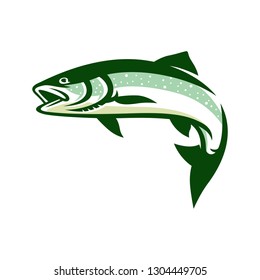 Trout Fish Logo Vector Illustration