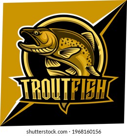 Trout Fish Mascot For Sports And Esports Logo