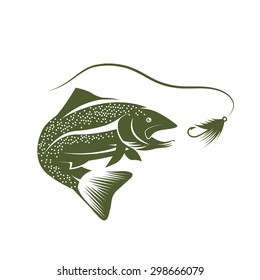 Trout Lure Vector Design Template Stock Vector (Royalty Free) 298666079 ...