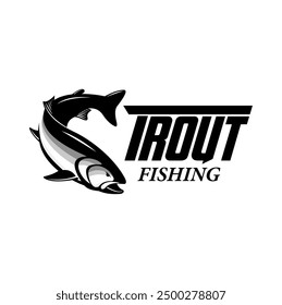 TROUT SALMON FISH VECTOR FOR FISHING LOGO COMPANY