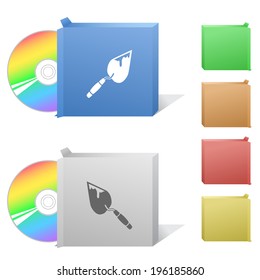 Trowel. Box with compact disc.