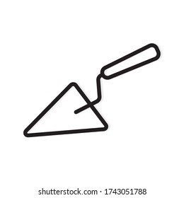 trowel building icon- vector illustration