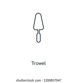 Trowel concept line icon. Linear Trowel concept outline symbol design. This simple element illustration can be used for web and mobile UI/UX.