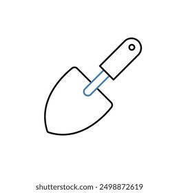 trowel concept line icon. Simple element illustration. trowel concept outline symbol design.