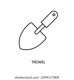 Icono de línea de concepto de paleta. Ilustración de elemento simple. diseño de símbolo de contorno de concepto de paleta.