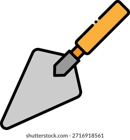Trowel Construction Tool Icon Illustration