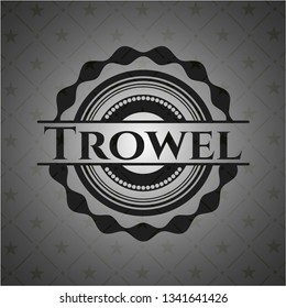 Trowel dark emblem. Retro