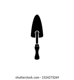 trowel doodle icon vector hand drawing flat black