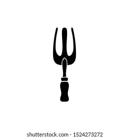 trowel doodle icon vector hand drawing flat black