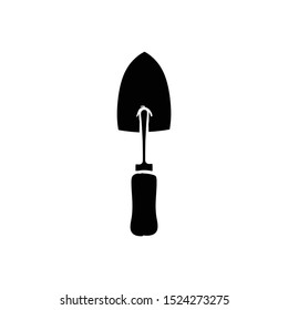 trowel doodle icon vector hand drawing flat black