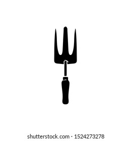 trowel doodle icon vector hand drawing flat black