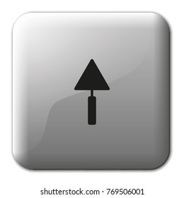 Trowel flat vector icon.