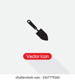 Trowel Gardening Tool Icon Vector Illustration Eps10