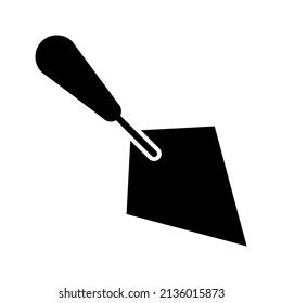 Trowel Glyph Black Icon Design