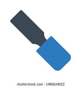 trowel glyph colour vector icon