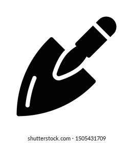 icono de vector plano trowel glifo