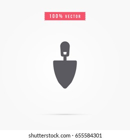 trowel icon. architecture sign