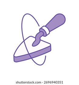 Icono de la paleta de Ilustración vectorial limpia y moderna