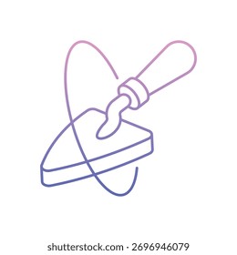 Icono de la paleta de Ilustración vectorial limpia y moderna
